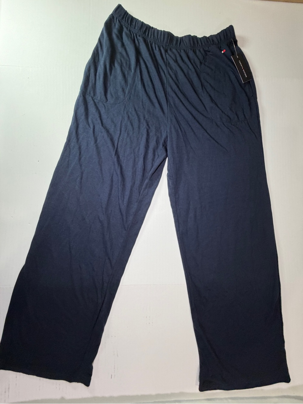 Tommy Hilfiger Women's Navy Wide-Leg Track Pants